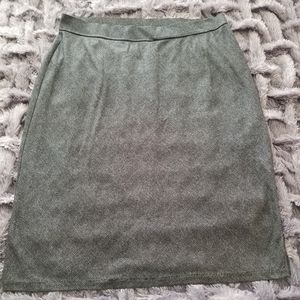 VENEZIA JEAN Black Gray A-line Midi Skirt -Plus Size 26/28